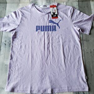 NWT - Puma Ladies' Purple Boyfriend Logo Tee - Size M